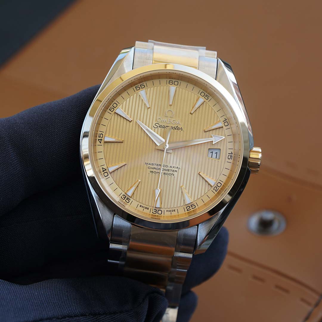 OMEGA SEAMASTER AQUA TERRA 150M MASTER CO-AXIAL CHRONOMETER 41,5 MM 231.20.42.21.08.001 Vàng nguyên khối 18K - Steel ‑ yellow gold 18K