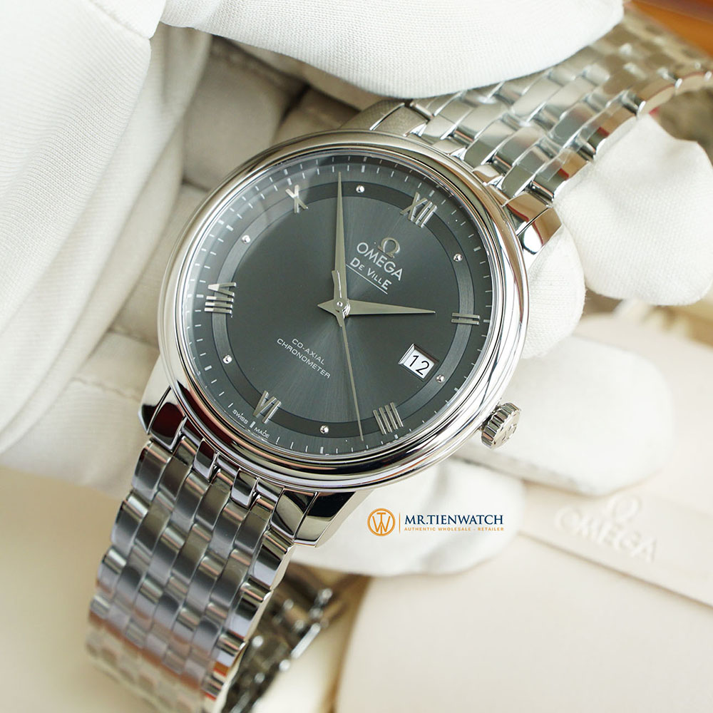 OMEGA DE-VILLE PRESTIGE CO‑AXIAL 39.5 MM 424.10.40.20.06.001 Thép không gỉ - Steel on steel