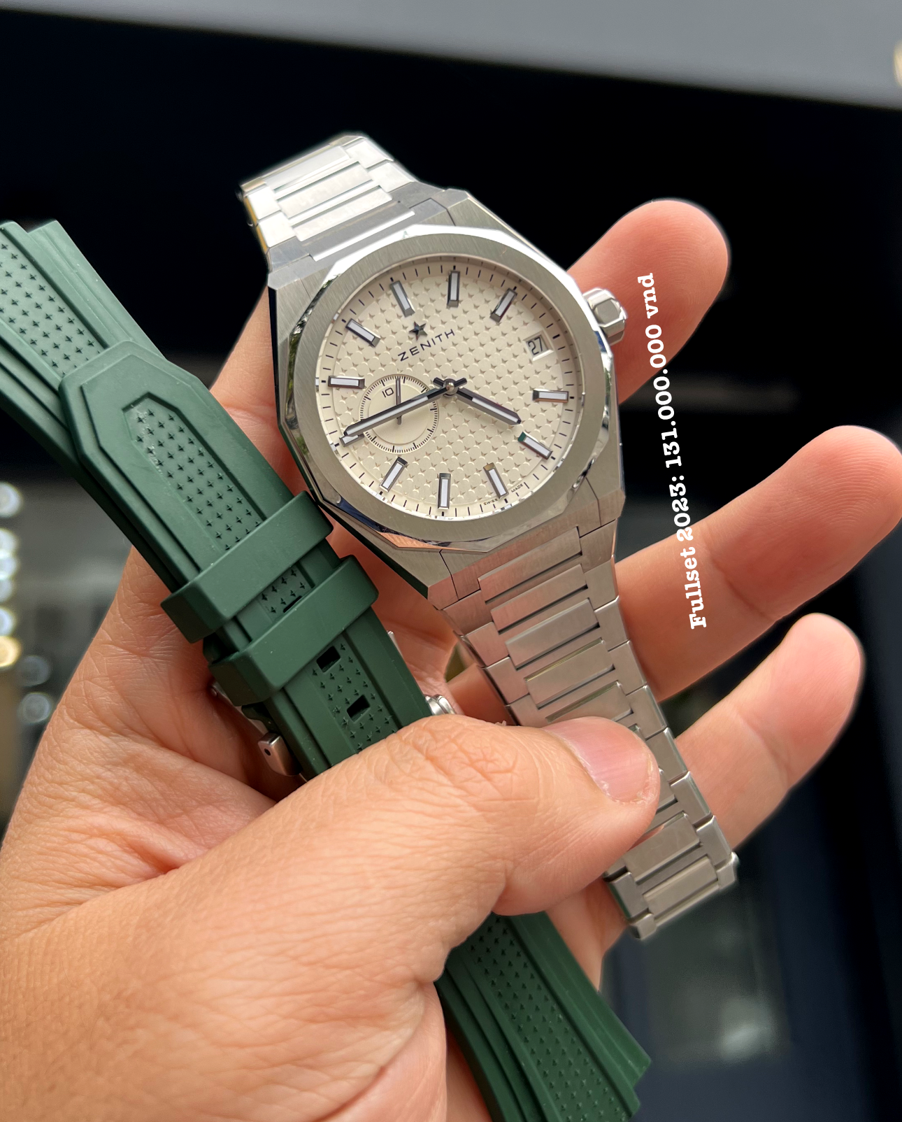 [Sold] Used full set Zenith Defy Skyline 03.9300.3620/01.I001 41 mm 02 dây