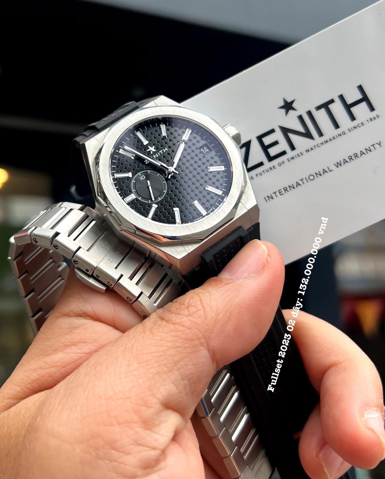 [sold] [Used fullset 2023] Zenith Defy Skyline 03.9300.3620/21.I001 02 dây thay đổi nhanh